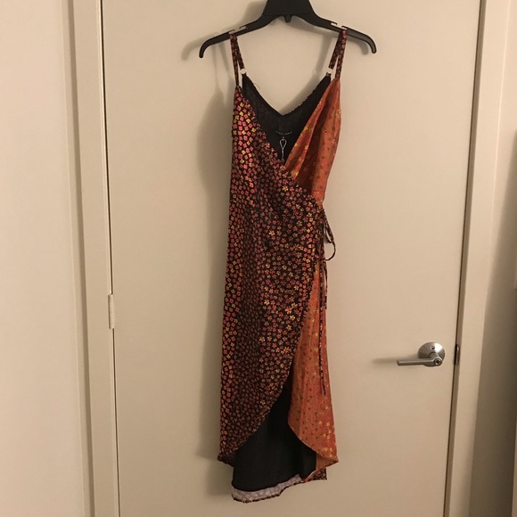 Honey Punch Double Floral Wrap Dress - Picture 2 of 8